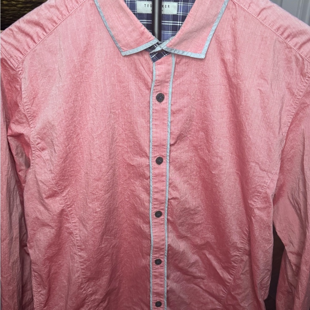 Ted Baker Pink Button-Up Shirt